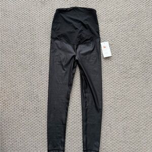 Isabel Maternity Black High-Waisted Leggings